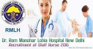 Staff Nurse Jobs Vacancy Ram Manohar Lohiya Hospital