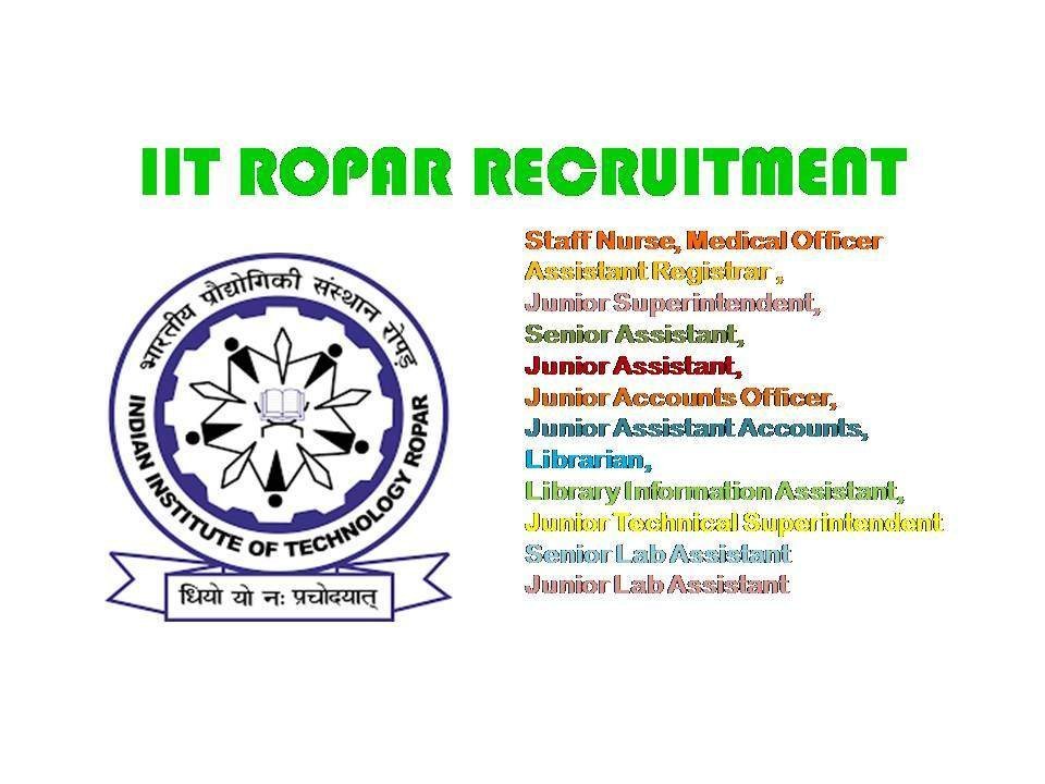IIT Ropar recruitment