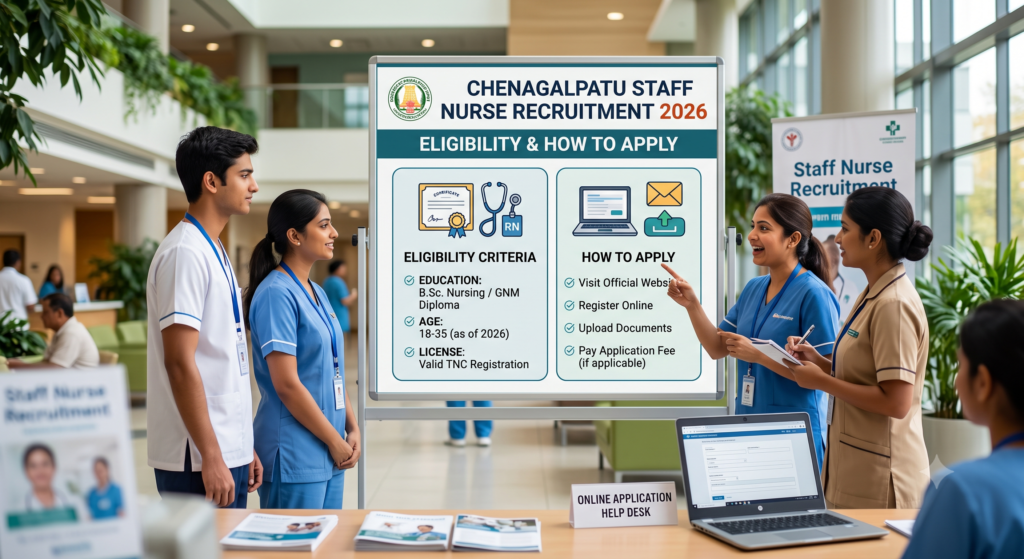 Staff Nurse Jobs 2026 in Chengalapattu Eligibility & How to Apply